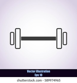 Dumbbells  vector icon