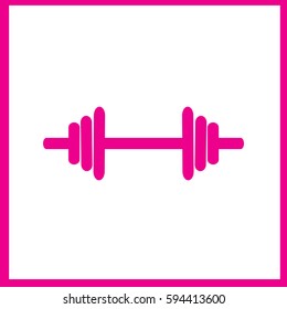 dumbbells - vector icon