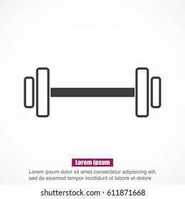 Dumbbells  vector icon