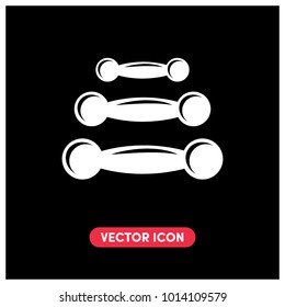 Dumb-Bells Vector Icon Illustration