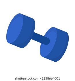 Dumbbells vector illustration. Gym accessories, sport equipment isolated on white background. Fitness, sport, healthy lifestyle concept