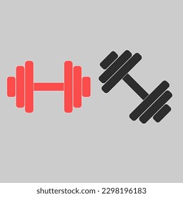 Dumbbells vector illustration isolated background
