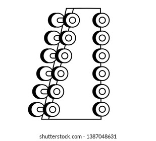 dumbbells weight lifting in platform equipment