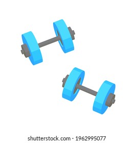 Dumbbell.Vector illustration that is easy to edit.