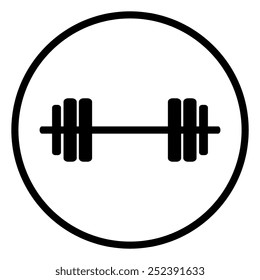 dumbbels - Vector icon