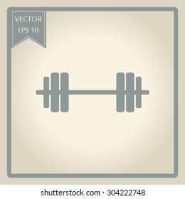 dumbbels - Vector icon