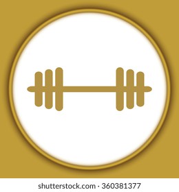 dumbbels - Vector icon