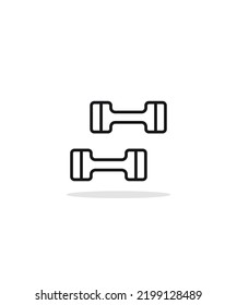 dumbblells icon vector illustration, eps 10