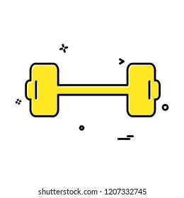 Dumbell icon design vector