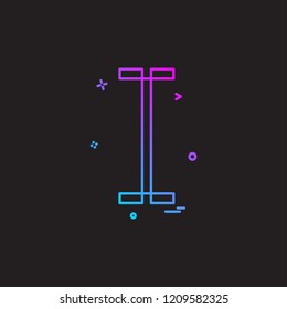 Dumbell icon design vector