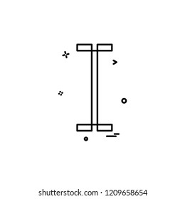 Dumbell icon design vector