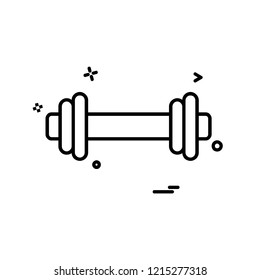Dumbell icon design vector