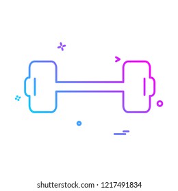 Dumbell icon design vector