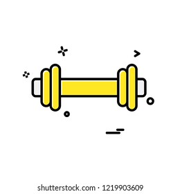 Dumbell icon design vector