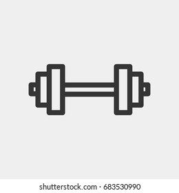 Dumbell  icon illustration isolated vector sign symbol