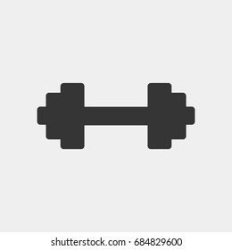 Dumbell Icon Illustration Isolated Vector Sign Symbol