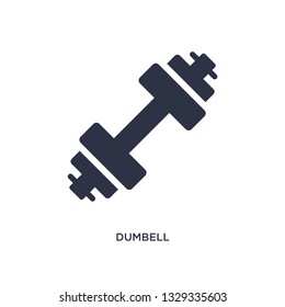 dumbell icon. Simple element illustration from free time concept. dumbell editable symbol design on white background. Can be use for web and mobile.