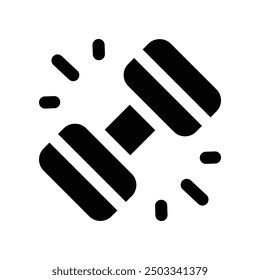 dumbell icon. vector glyph icon for your website, mobile, presentation, and logo design.