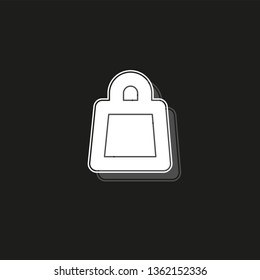 dumbell icon, vector gym barbell, heavy weight lifting illustration, bodybuilding, sports icon.