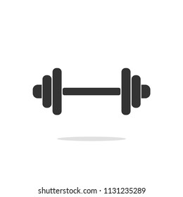 Dumbell Icon Vector Illustration Stock Vector (Royalty Free) 1131235289 ...