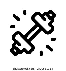 dumbell icon. vector line icon for your website, mobile, presentation, and logo design.
