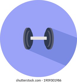 Dumbell, ilustración, vector sobre un fondo blanco.