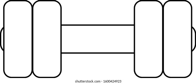 dumbell revolution and force illustration