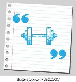 Dumbell in speech quotas