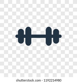 Dumbell Vector Icon Isolated On Transparent Background, Dumbell Transparency Logo Concept