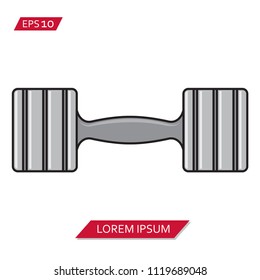 dumbell vector icon symbol