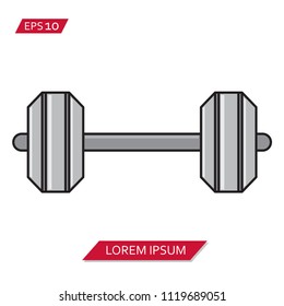dumbell vector icon symbol