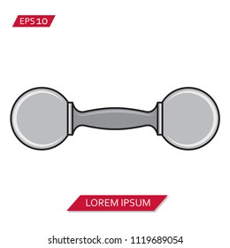 dumbell vector icon symbol