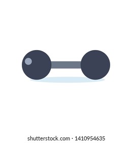 Dumbell weight icon on white background, fitness, sport