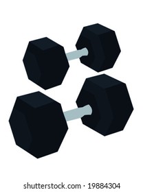 Dumbells vector illustration
