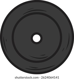 Vector de ilustración de gimnasio plano dumble