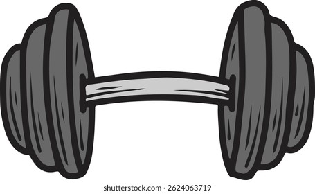 dumble gym illustration design vector