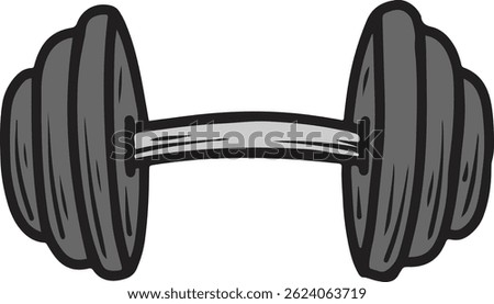dumble gym illustration design vector
