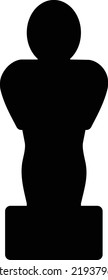 ilustración bob vectorial ficticia en un fondo transparente. Símbolos de calidad superior. Iconos vectoriales de glifos para diseño de conceptos y gráficos.