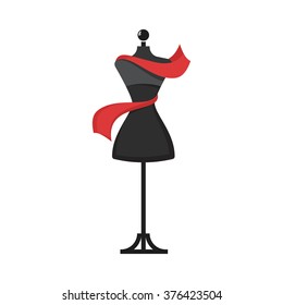  dummy dress illustration vector isolated