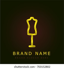 Dummy golden metallic logo