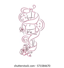Dummy. Mannequin. Creative Idea for logo design .vector sewing symbol or element for design