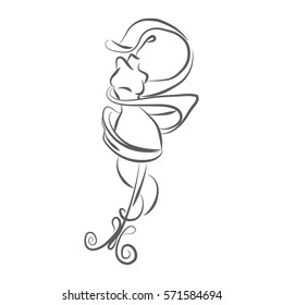 Dummy. Mannequin. Vector Icon.Creative Idea for logo design .vector sewing symbol or element for design