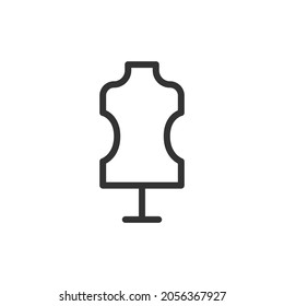 Dummy minimal line icon. Web stroke symbol design. Dummy sign isolated on a white background. Premium line icon.