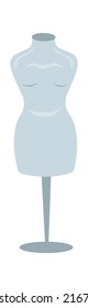Dummy Needlework sewing tailoring tool. Vector illustration
