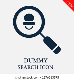 Dummy search icon. Editable Dummy search icon for web or mobile.