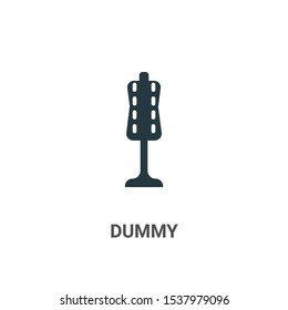 Dummy vector icon on white background. Flat vector dummy icon symbol sign from modern sew collection for mobile concept and web apps design.