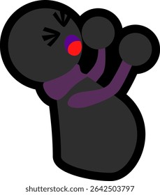 dummy yelling vector icon asset