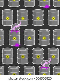 Dump  bio hazard. Gray flanks with violet dangerous acid seamless pattern. Vector background pollution. Poisonous vapors of acids.