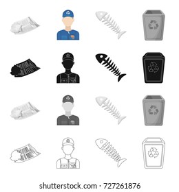 Dump, ecology, hygiene and other web icon in cartoon style.Food, chemical, garbage, icons in set collection.