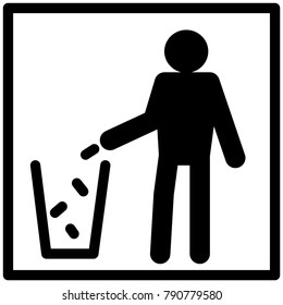 Dump icon vector illustration isolated